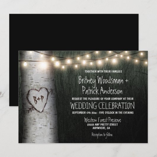 Gedekte Initialen - Baarboom - uitvindingen Kaart (Voorkant / Achterkant)