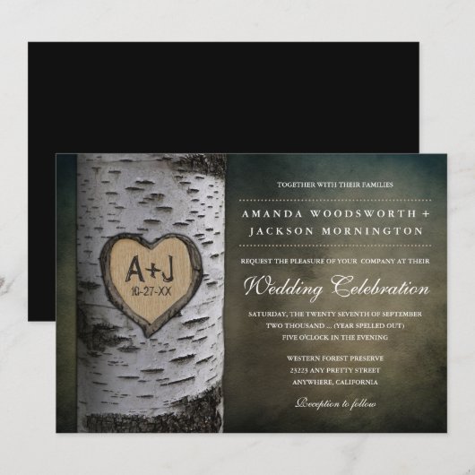 Gedekte Initialen - Baarboom - uitvindingen Kaart (Voorkant / Achterkant)