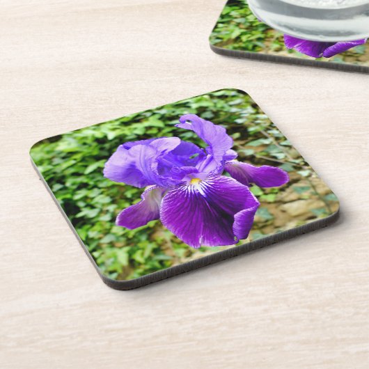 Gedekte Iris Bier Onderzetter (Linkerzijde)