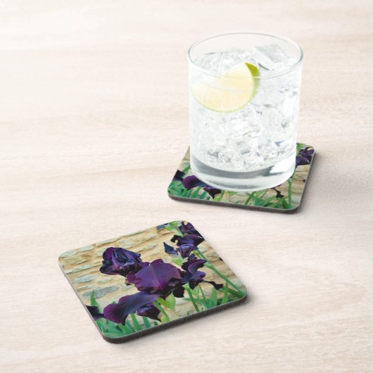 Gedekte Iris Bier Onderzetter (Rechterzijde)