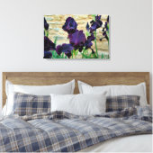 Gedekte Iris Canvas Afdruk (Insitu (Slaapkamer))