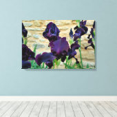 Gedekte Iris Canvas Afdruk (Insitu (Houten vloer))