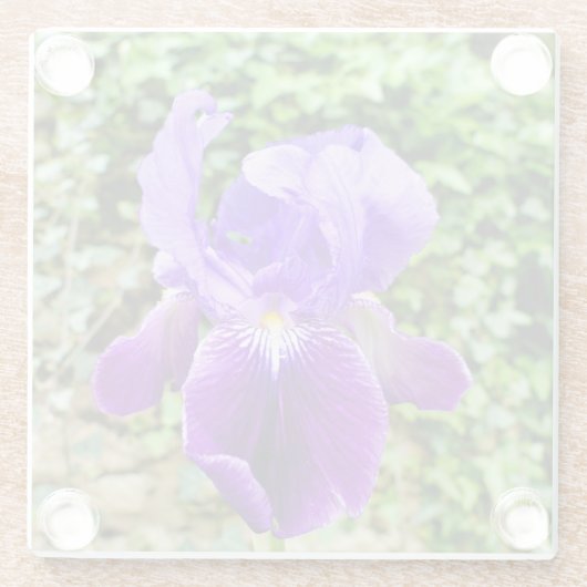 Gedekte Iris Glazen Onderzetter (Achterkant)