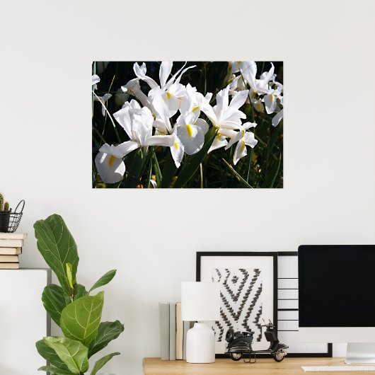 Gedekte Iris Poster (Thuiskantoor)