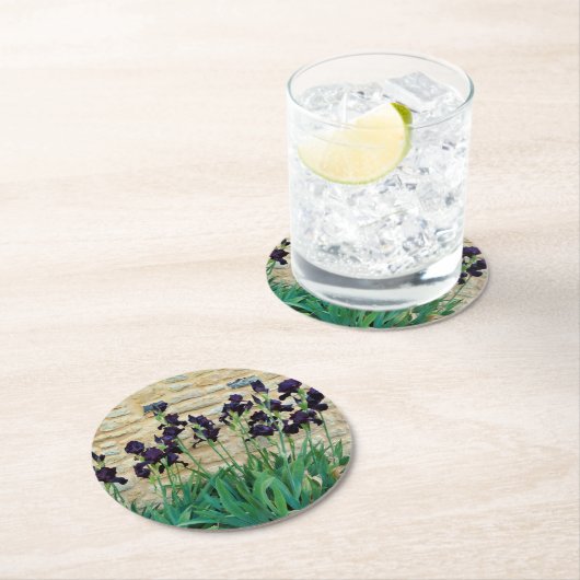 Gedekte Iris Ronde Kartonnen Onderzetter (Insitu)