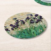 Gedekte Iris Ronde Kartonnen Onderzetter (Gebogen)
