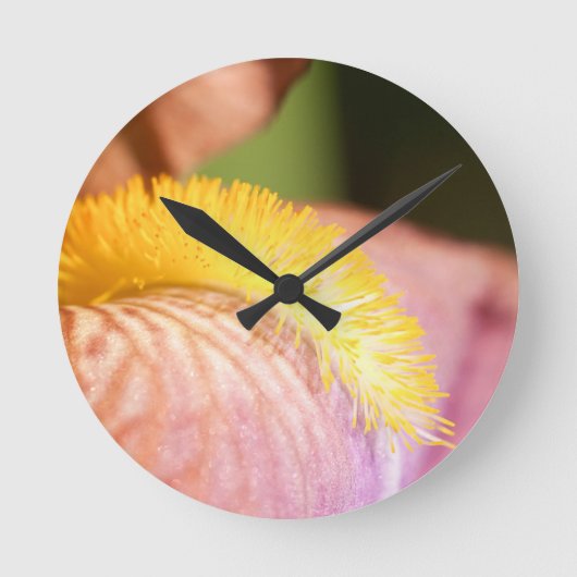 Gedekte Iris Ronde Klok (Voorkant)