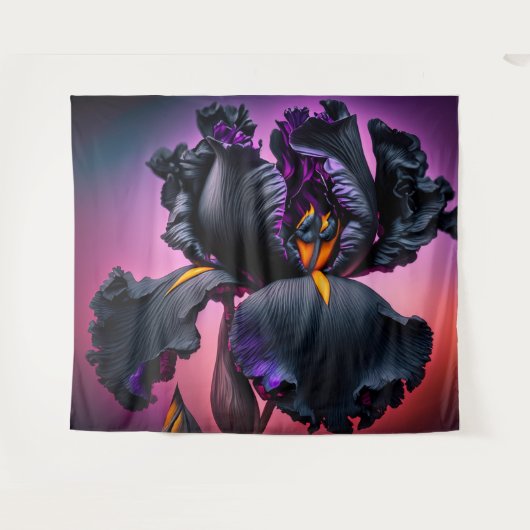 Gedekte Iris Wandkleed (Voorkant (horizontaal))