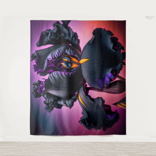 Gedekte Iris Wandkleed (Voorkant)