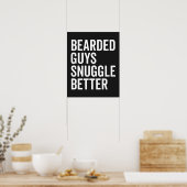 Gedekte jongens Snuggle Beter Funny Quote Poster (Keuken)