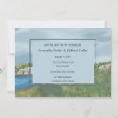 Gedekte kant slaat de datum op save the date (Achterkant)