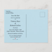 Gedekte kant sparen de Datum Aankondigingskaart (Achterkant)