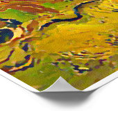 Gedekte katten in de zon (van Gogh) Poster (Hoek)