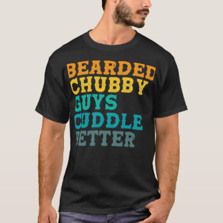 Gedekte kerels van Chubby die de betere kant van d T-shirt