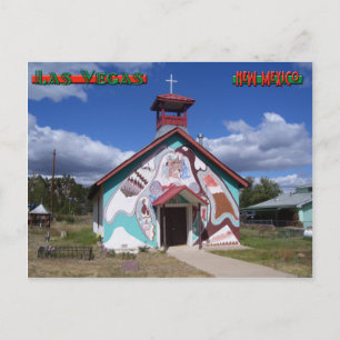 Gedekte kerk, Montezuma New Mexico Briefkaart