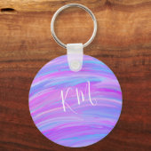 Gedekte kleuren Persoonlijke Sleutelhanger van de  (Voorkant)