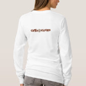 Gedekte lange mouwen voor vrouwen t-shirt (Achterkant)