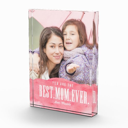 Gedekte liefde Beste mama ooit fotoblok (Rechts)