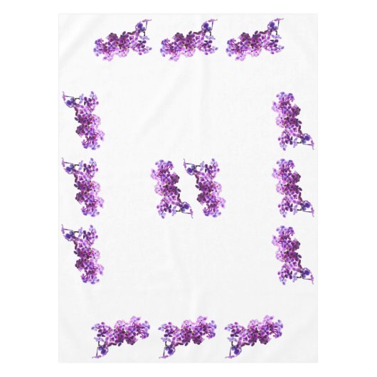 Gedekte Lilacs Tafelkleed (Voorkant)