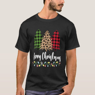 Gedekte luipspatronen maken kerstboom schoon voor t-shirt