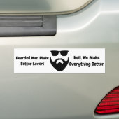 Gedekte mannen maken betere liefhebbers bumpersticker (Op auto)