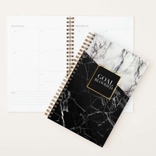 Gedekte marmer planner (Display)