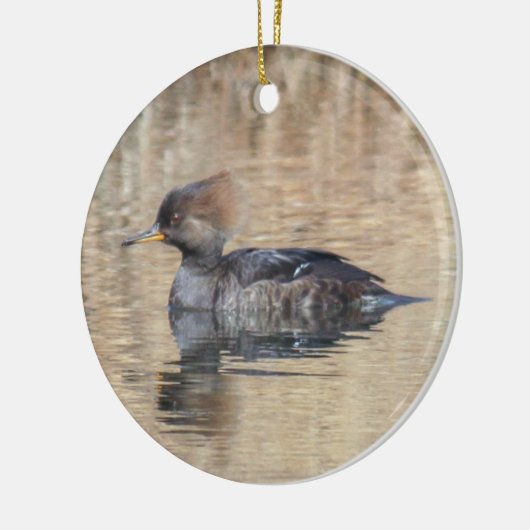 Gedekte Merganser Keramisch Ornament (Links)