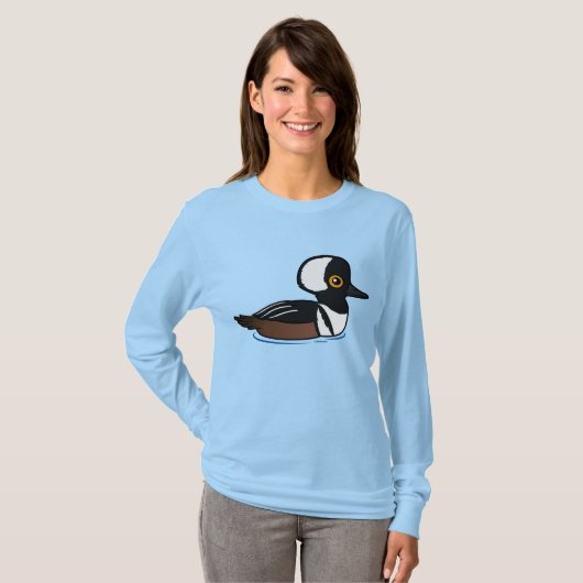 Gedekte Merganser T-shirt (Voorkant volledig)
