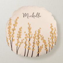 Gedekte Moderne Gele Bloemen Aangepaste naam