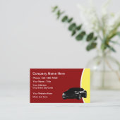 Gedekte moderne lay-out voor auto's visitekaartje (Staand voorkant)