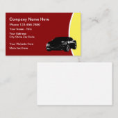 Gedekte moderne lay-out voor auto's visitekaartje (Voorkant / Achterkant)