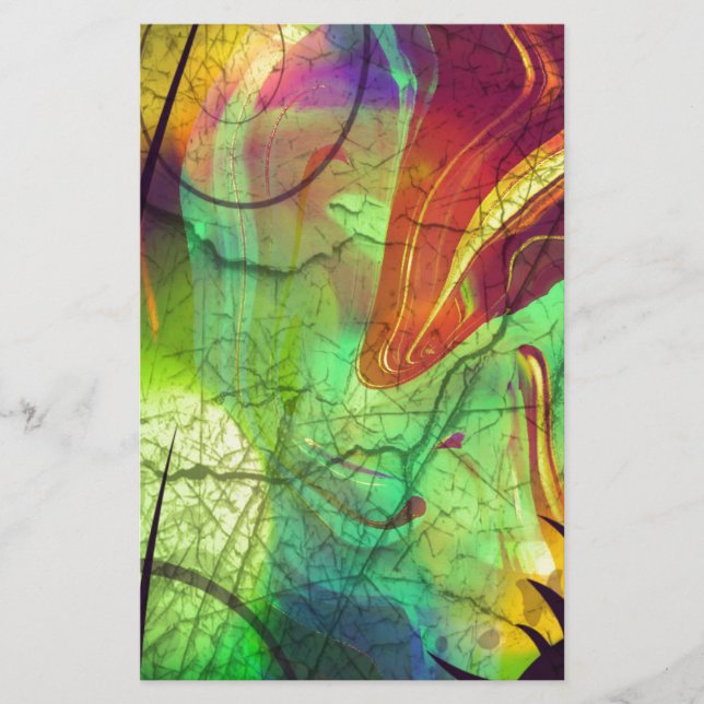 Gedekte nevel — Vuuroptische Abstract (Voorkant)