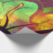 Gedekte nevel — Vuuroptische Abstract Cadeaupapier (Hoek)