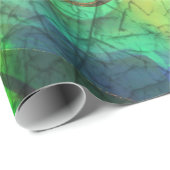 Gedekte nevel — Vuuroptische Abstract Cadeaupapier (Rol Hoek)