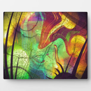 Gedekte nevel — Vuuroptische Abstract Fotoplaat