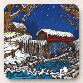 Gedekte Onderzetter van de Brug Reeks van 6