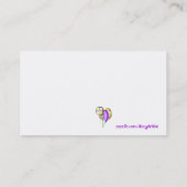 Gedekte Pony Roepkaart Contactkaartje (Achterkant)