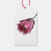 Gedekte Protea Happy Birthday Gift Label set van 1