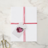 Gedekte Protea Happy Birthday Gift Label set van 1 Cadeaulabel (Met Touw)