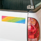Gedekte regenboog bumpersticker (Op Truck)