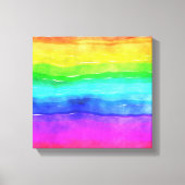 Gedekte regenboog canvas afdruk (Voorkant)