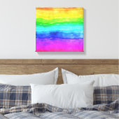 Gedekte regenboog canvas afdruk (Insitu (Slaapkamer))