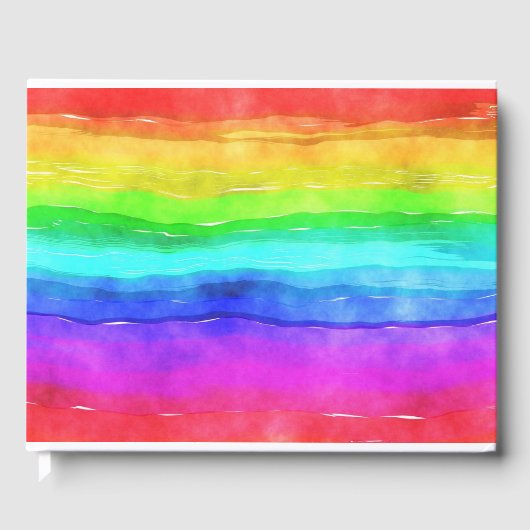 Gedekte regenboog gastenboek (Voorkant)