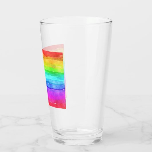 Gedekte regenboog glas (Links)