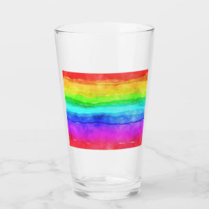 Gedekte regenboog glas