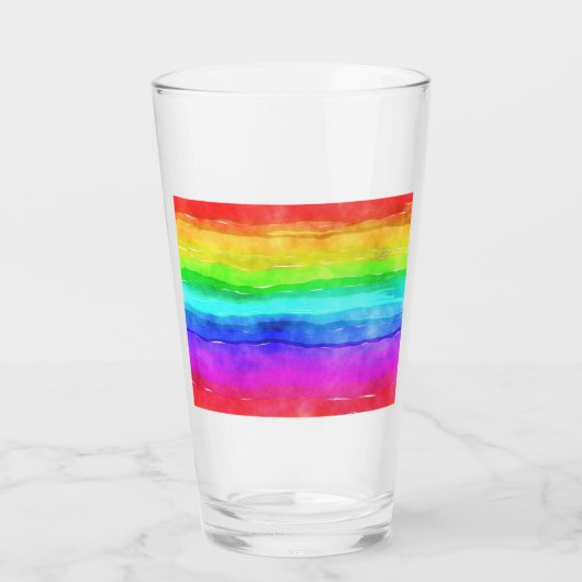Gedekte regenboog glas (Voorkant)