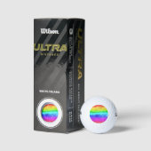 Gedekte regenboog golfballen (Verpakking)