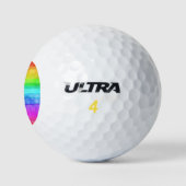 Gedekte regenboog golfballen (Logo)