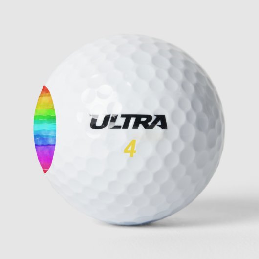 Gedekte regenboog golfballen (Logo)
