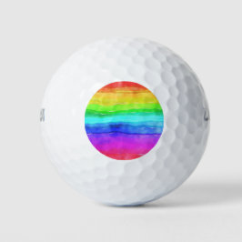 Gedekte regenboog golfballen